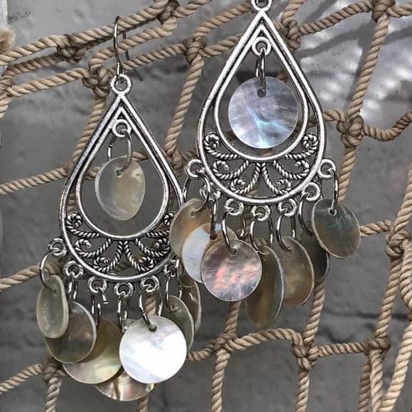 20 Abalone Mother of Pearl Shell Charms Lot in 2 sizes DIY jewelry Making Lot - Picture 2 of 16